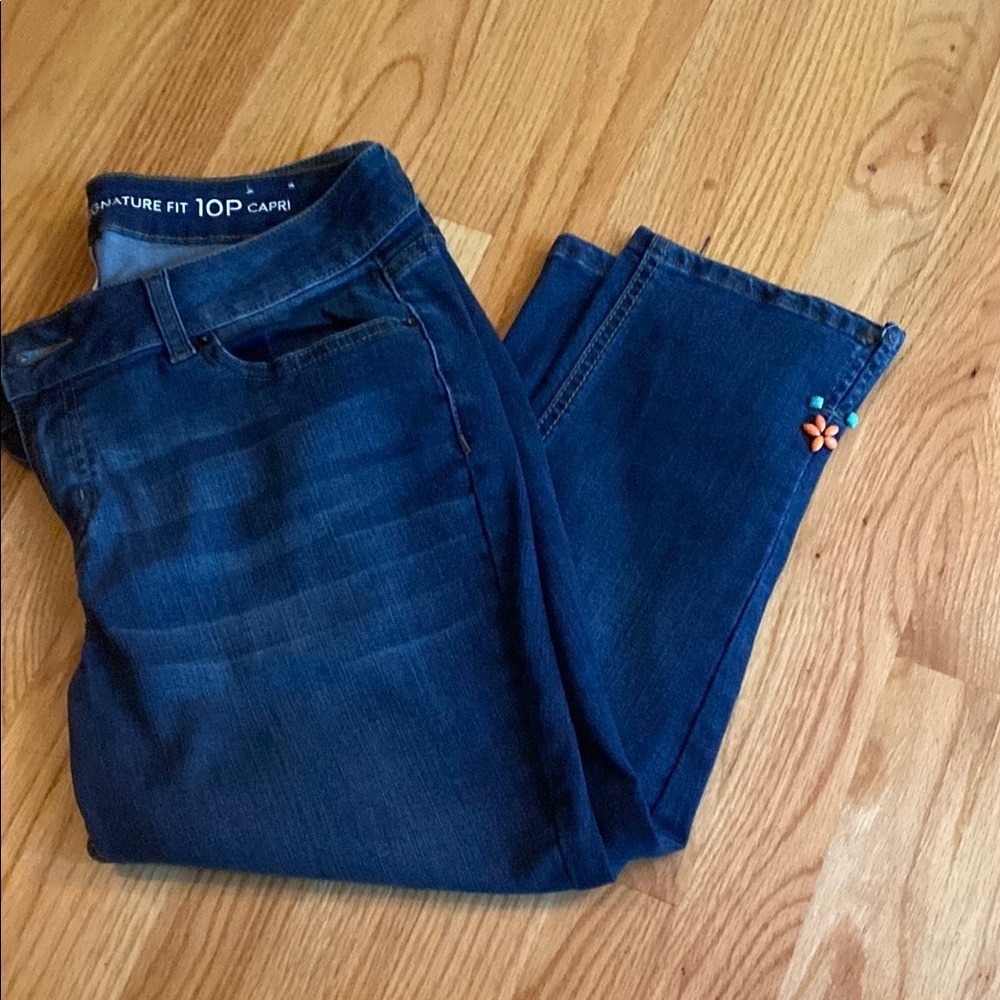 Westport Signature Blue Ankle Cropped Jeans